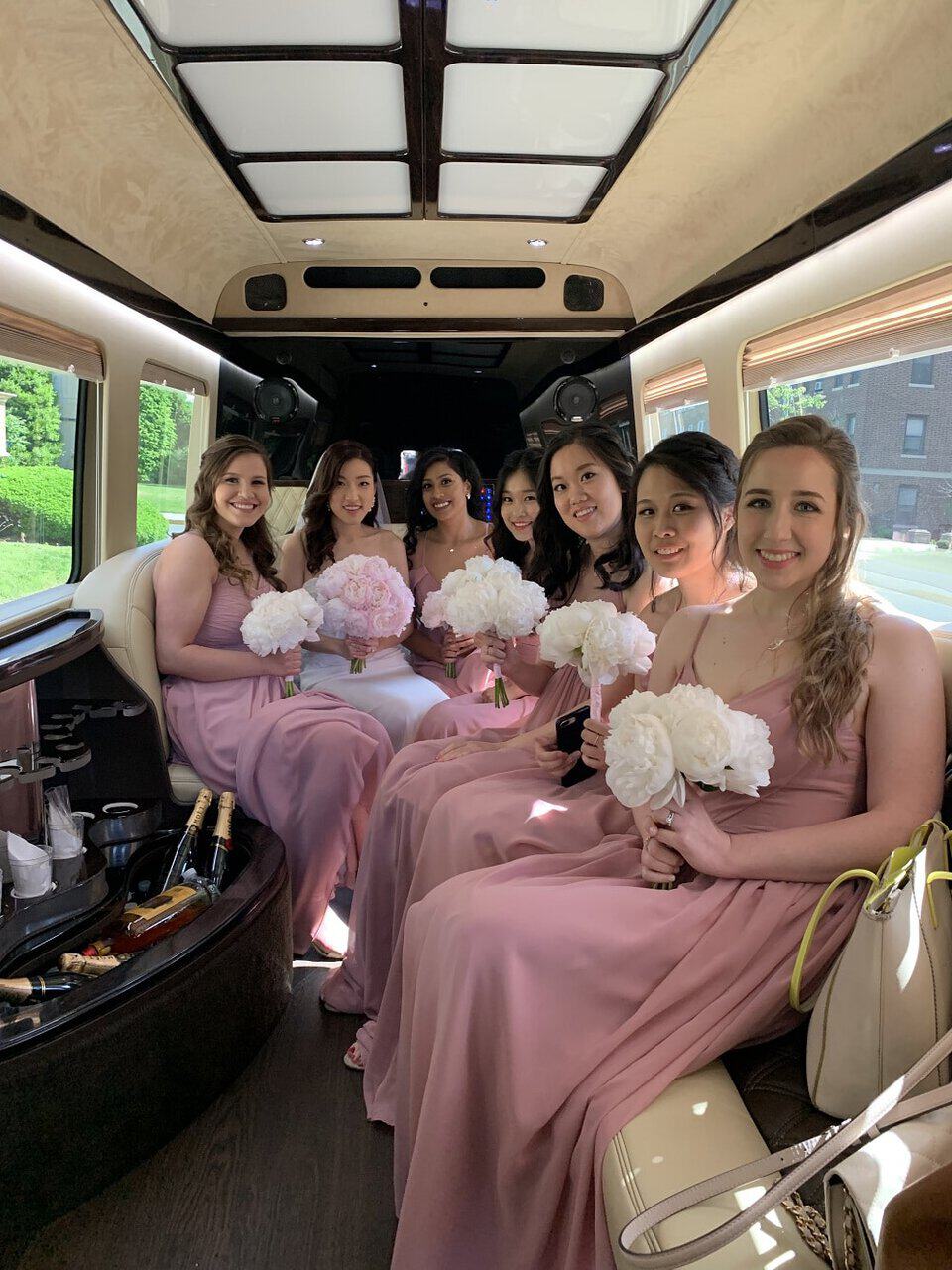 Moonlight Limo party bus interior NJ