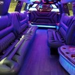 luxury party bus with neon light