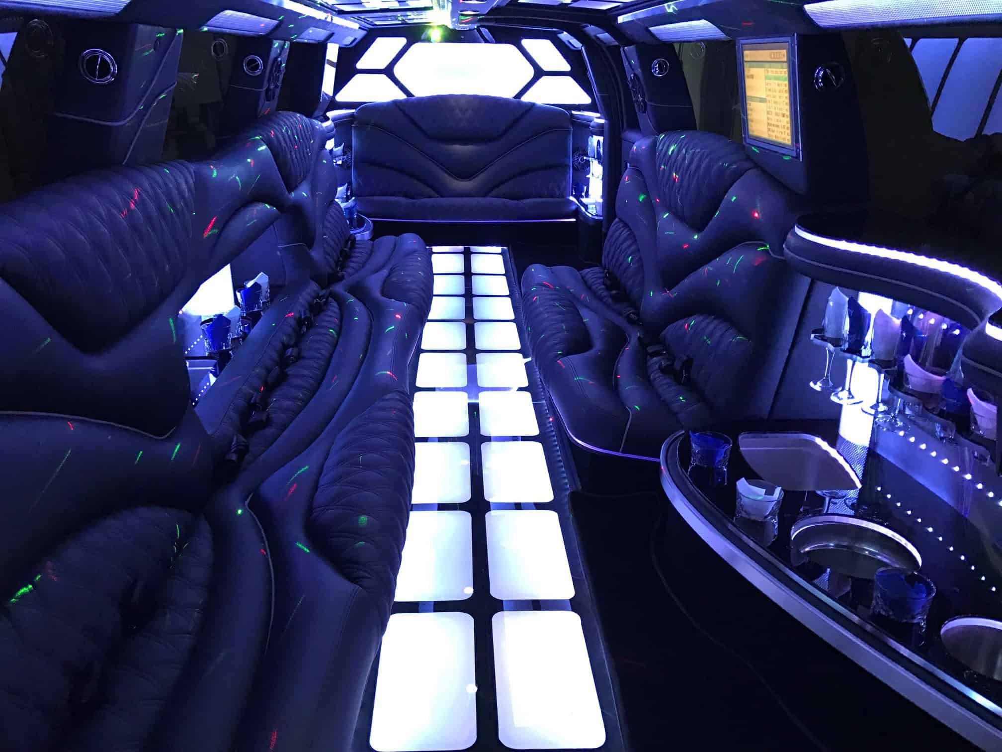 Dodge Durango limo interior NJ