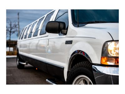 large white limo service
