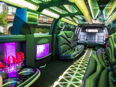 Interior Photo of Cadillac Escalade Limo with Jet Door