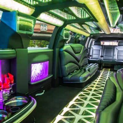 Interior Photo of Cadillac Escalade Limo with Jet Door